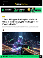 7 Best AI Crypto Trading Bots in 2026: What Is the Best Crypto Trading Bot for Passive Profits? - CoinCentral