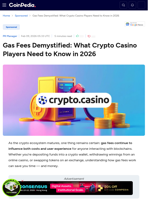 Gas Fees Demystified: What Crypto Casino Players Need to Know in 2026