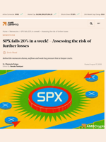 SPX falls 20% in a week! – Assessing the risk of further losses - AMBCrypto