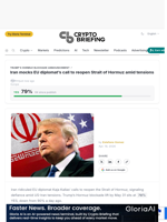 Iran mocks EU diplomat's call to reopen Strait of Hormuz amid tensions