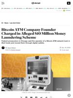Bitcoin ATM Company Founder Charged in Alleged $10 Million Money Laundering Scheme - Decrypt