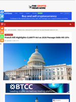 French Hill Highlights CLARITY Act as 2026 Passage Odds Hit 15% - The Crypto News Wire