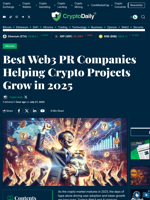 Best Web3 PR Companies Helping Crypto Projects Grow in 2025 - Crypto Daily