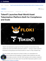 TokenFi Launches Real-World Asset Tokenization Platform Built for Compliance and Scale