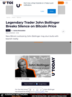 Legendary Trader John Bollinger Breaks Silence on Bitcoin Price
