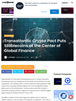 Transatlantic Crypto Pact Puts Stablecoins at the Center of Global Finance | Live Bitcoin News