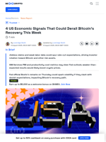US Economic Signals Bitcoin Traders Must Watch This Week