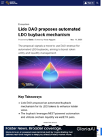 Lido DAO proposes automated LDO buyback mechanism