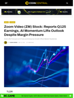 Zoom Video (ZM) Stock: Reports Q125 Earnings, AI Momentum Lifts Outlook Despite Margin Pressure