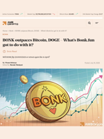 BONK outpaces Bitcoin, DOGE – What’s Bonk.fun got to do with it? - AMBCrypto