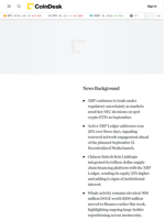 XRP Price News: Slides 4% Amid Bitcoin Sell-Off, but Cup-and-Handle Setup to $5 Intact