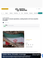 Iran ready to resume operations, casting doubt on US-Iran ceasefire durability