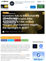 Investors Ask: Is BlockchainFX the Next Big Crypto After Surpassing $7.6M, or Can Polygon and Cardano Regain the Spotlight in 2025? | Live Bitcoin News