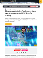 Bitwise’s Crypto Index Fund Moves to NYSE Arca