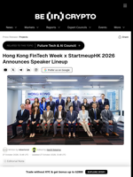 Hong Kong FinTech Week x StartmeupHK 2026 Announces Speaker Lineup