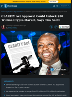 CLARITY Act Approval Could Unlock $30T Crypto Market: Tim Scott