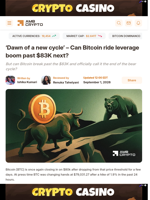 ‘Dawn of a new cycle’ – Can Bitcoin ride leverage boom past $83K next? - AMBCrypto