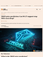 TRON price prediction: Can $0.27 support stop TRX’s next drop? - AMBCrypto