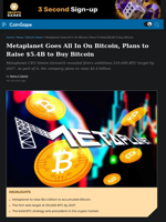 Japanse Firm Metaplanet to Raise $5.4 Billion to Buy BTC