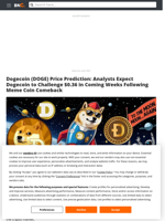 Dogecoin (DOGE) Price Prediction: Analysts Expect Dogecoin to Challenge $0.36 in Coming Weeks Following Meme Coin Comeback - Brave New Coin
