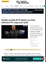 Nvidia unveils RTX Spark as most efficient PC chip ever built