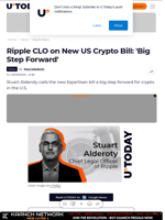Ripple CLO on New US Crypto Bill: 'Big Step Forward'