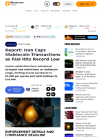 Report: Iran Caps Stablecoin Transactions as Rial Hits Record Low – Crypto News Bitcoin News