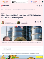 Must Read for UK Crypto Users: FCA Following US CLARITY Act