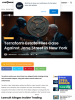 Terraform Estate Files Case Against Jane Street in New York | Live Bitcoin News