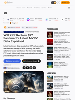 Will XRP Reclaim $2? Santiment’s Latest MVRV Data Explained – Markets and Prices Bitcoin News