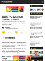 DOGE Up 11%: Bullish MACD Cross Hints at Reversal