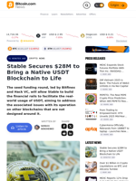 Stable Secures $28M to Bring a Native USDT Blockchain to Life – Crypto News Bitcoin News