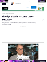 Fidelity: Bitcoin Is 'Lone Loser' - U.Today