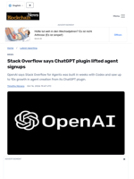Stack Overflow says ChatGPT plugin lifted agent signups - Blockchain.News