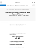 Shiba Inu Could Drop Further After Weak Rebound Attempt