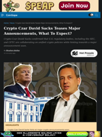 Crypto Czar David Sacks Teases Major Announcements, What To Expect?
