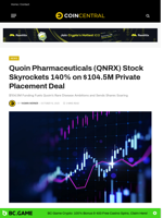Quoin Pharmaceuticals (QNRX) Stock Skyrockets 140% on $104.5M Private Placement Deal