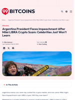 President Milei Could Be Impeached After LIBRA Crypto Scam