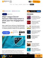 Major League Soccer Partners With Polymarket in Multi‑year Fan Engagement Deal – News Bytes Bitcoin News