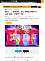 Proposed Bitcoin ‘AfterDark’ ETF Would Hodl During Market Hours