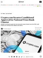 Crypto.com Secures Conditional Approval for National Trust Bank Charter - Decrypt