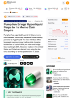 Pump.fun Brings Hyperliquid Perps to Its Meme Coin Empire