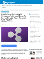 Ripple Joins Forces With Singapore’s Central Bank To Revolutionize Trade Finance With RLUSD ⋆ ZyCrypto
