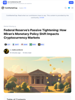 Federal Reserve’s Passive Tightening: How Miran’s Monetary Policy Shift Impacts Cryptocurrency Markets: Guest Post by ItsBitcoinWorld | CoinMarketCap