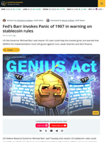 Fed’s Barr Calls for Balanced US Stablecoin Rules Under GENIUS Act