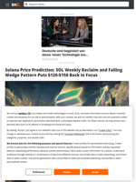 Solana Price Prediction: SOL Weekly Reclaim and Falling Wedge Pattern Puts $120-$150 Back in Focus