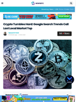Crypto Tumbles Hard: Google Search Trends Call Last Local Market Top