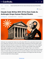 Claude Code Writes 90% Of Its Own Code As Anthropic Drops Human Mental Models