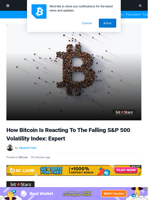 How Bitcoin Is Reacting To The Falling S&P 500 Volatility Index: Expert | Bitcoinist.com