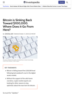 Bitcoin is Sinking Back Toward $100,000. Where Does it Go From Here?